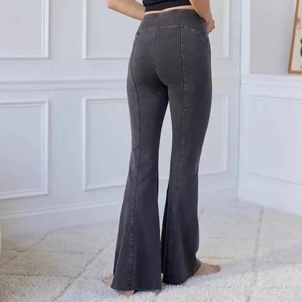 Out From‎ Under Aria Pull On Flare Pants Women SP Gray Stretch Urban Outfitters
